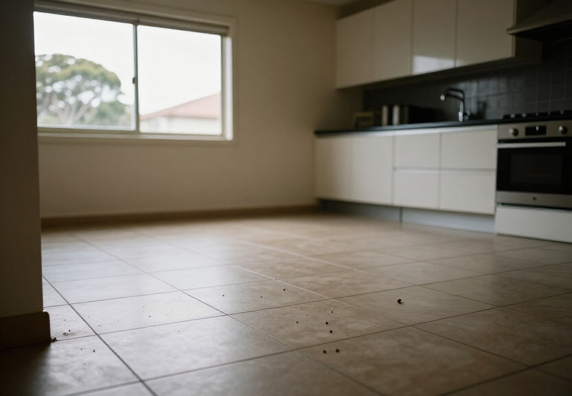 Wall cavity after ant nest removal in Port Hacking